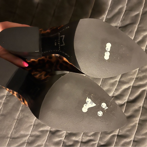 Marc Fisher Alva Calf Hair Brown Heeled Bootie 7.5 - Picture 11 of 11